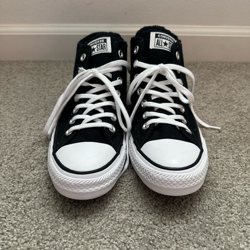 Converse All Star Madison Mid Black and White Sneakers. Never worn. No box.